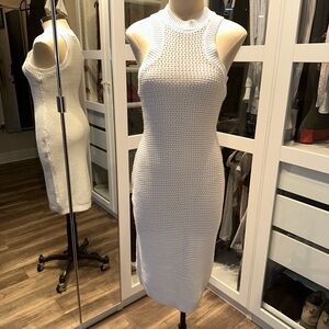 Susana Monaco White Knit Midi Dress